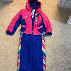 Girls Obermeyer Snowsuit with Hood size 7
